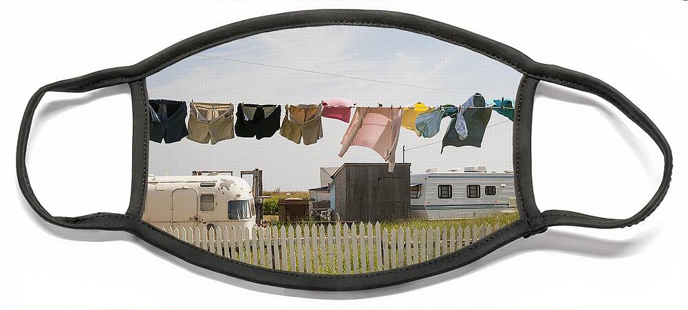 Trailers Face Mask featuring the photograph Trailers in North Rustico by Elena Elisseeva