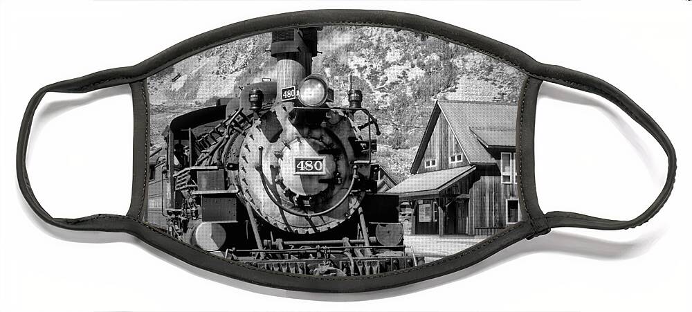 Home Face Mask featuring the photograph Train 480 by Richard Gehlbach