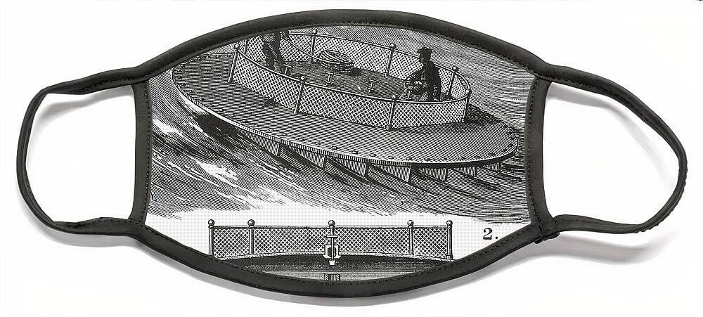 Science Face Mask featuring the photograph Tuckers Surf Boat, 1879 by Science Source