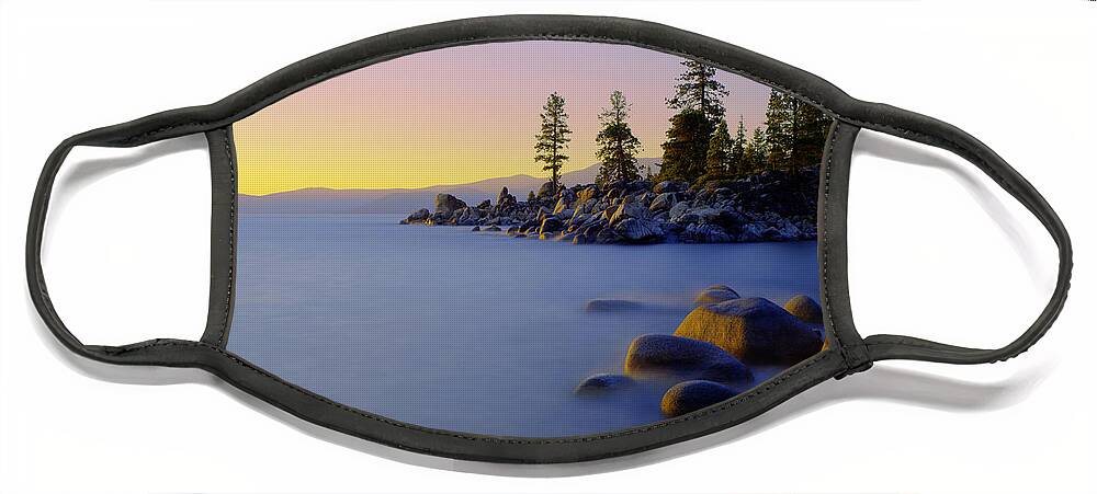Lake Tahoe Face Mask featuring the photograph Under Clear Skies by Chad Dutson