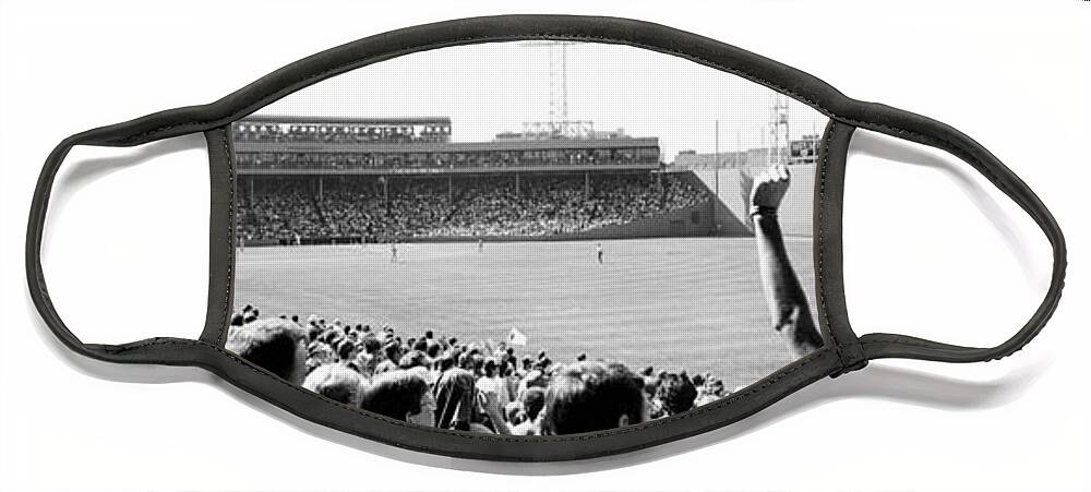 Photography Face Mask featuring the photograph Usa, Massachusetts, Boston, Fenway Park by Panoramic Images