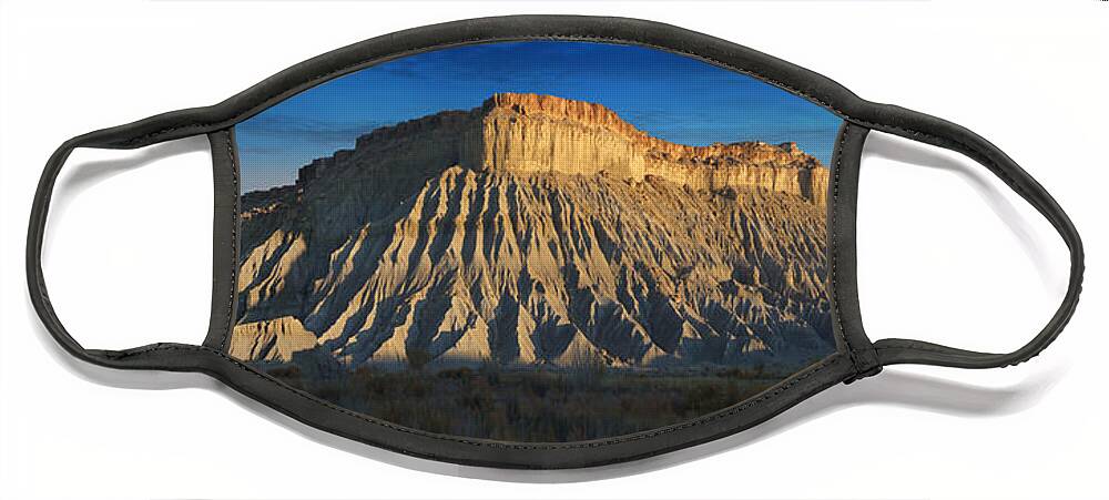 Landscape Face Mask featuring the photograph Utah Outback 40 Panoramic by Mike McGlothlen