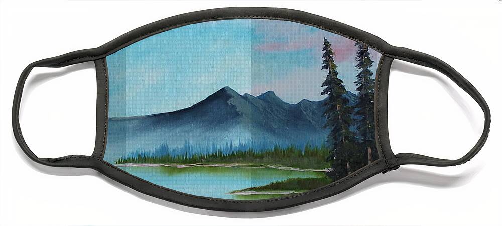 Oil Face Mask featuring the painting Valley Vignette by Bob Williams