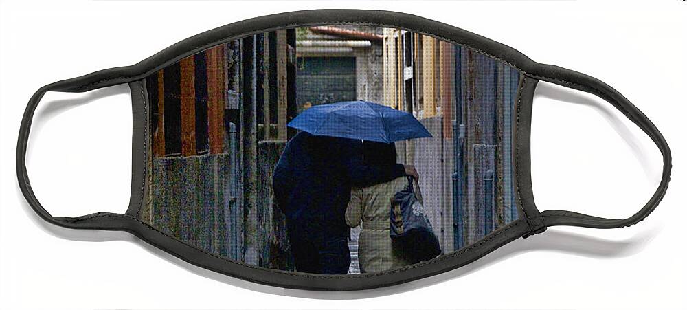 Europe Face Mask featuring the photograph Venice in the Rain by Crystal Nederman