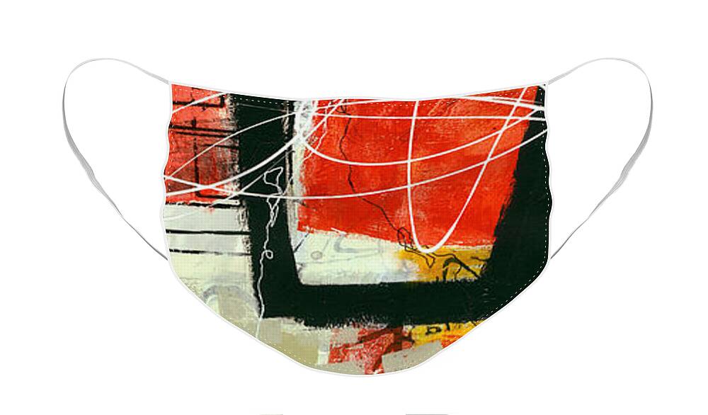 Vertical Face Mask featuring the painting Vertical 1 by Jane Davies