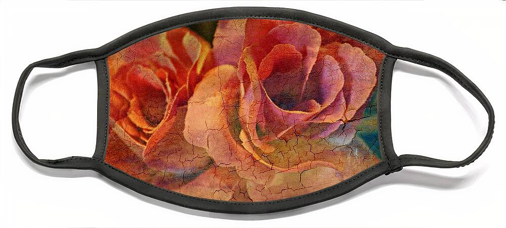Rose Face Mask featuring the photograph Vintage Roses by Judy Palkimas