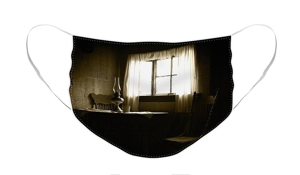 Room Face Mask featuring the photograph Waiting for Company by Lincoln Rogers