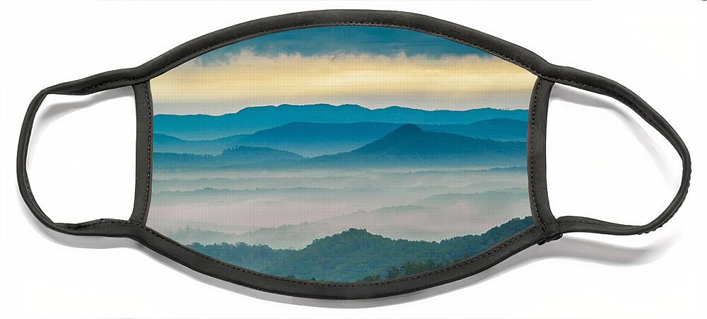 Asheville Face Mask featuring the photograph Waiting for the Sun by Joye Ardyn Durham