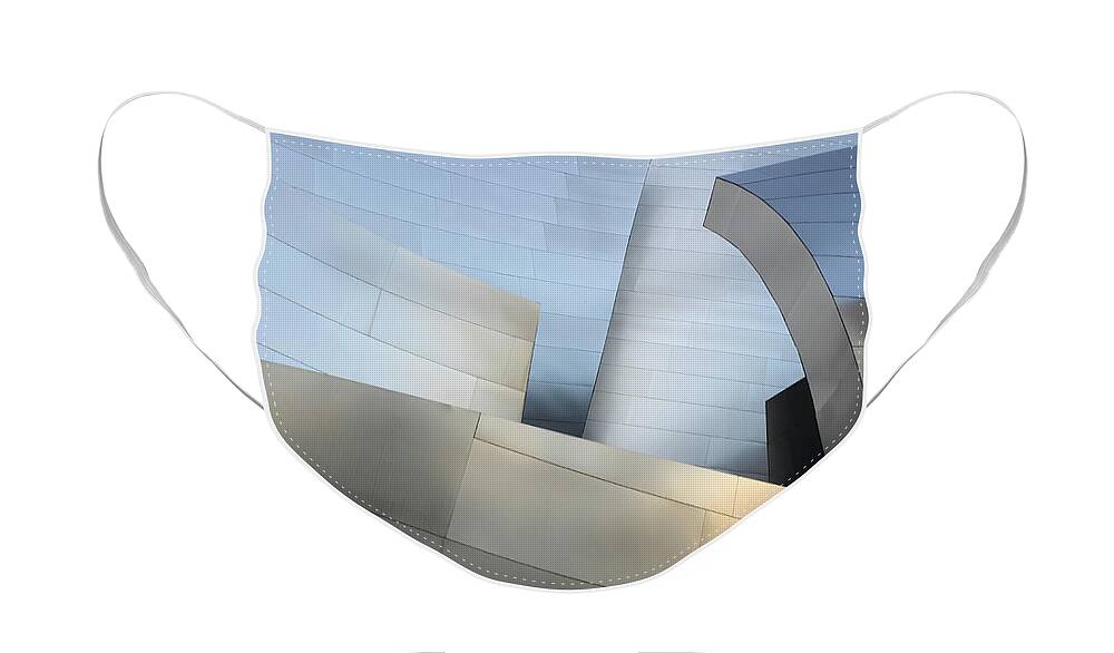Frank Gehry Face Mask featuring the photograph Walt Disney Concert Hall 1 by Bob Christopher