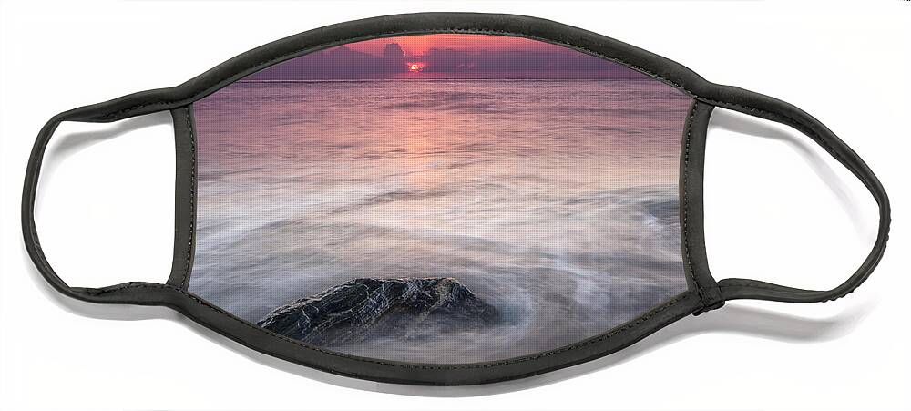 Art Face Mask featuring the photograph Wavy Day by Jon Glaser