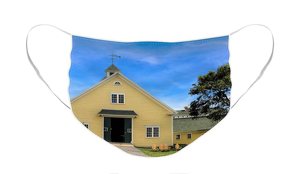 Wells Reserve Barn Face Mask featuring the photograph Wells Reserve Barn by Jemmy Archer