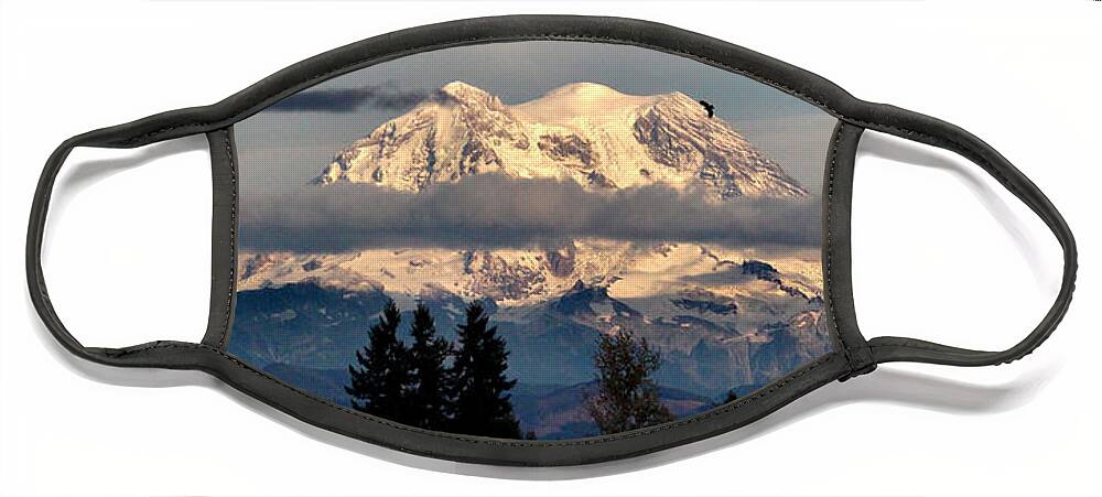 Landscape Face Mask featuring the photograph Where Eagles Soar 2 by Rory Siegel