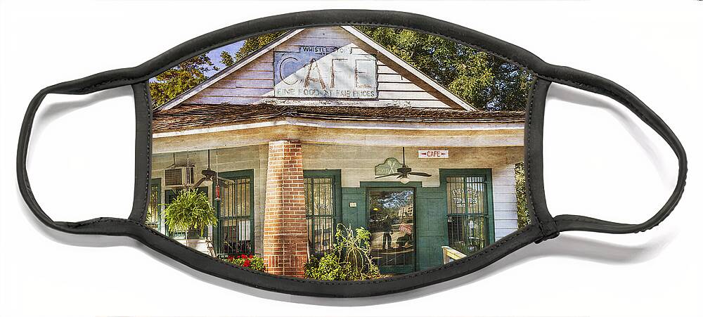 Whistle Stop Cafe Face Mask featuring the photograph Whistle Stop Cafe by Mark Andrew Thomas