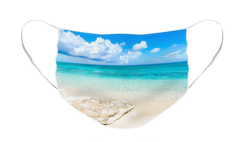 White Sand Face Mask featuring the photograph White Sand by Chad Dutson