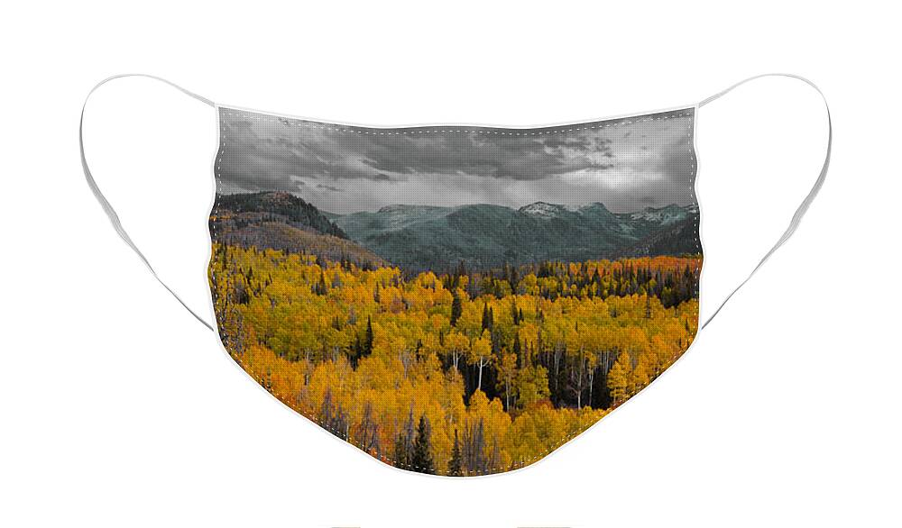 Zirkel Face Mask featuring the photograph Zirkel Mountain Range by Kevin Dietrich