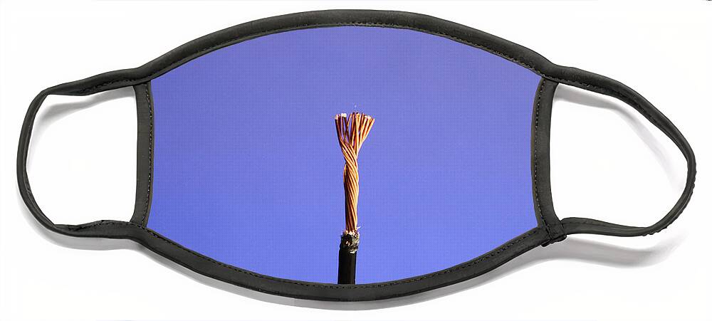 Cable Face Mask featuring the photograph Electrical Cable #1 by Photo Researchers, Inc.