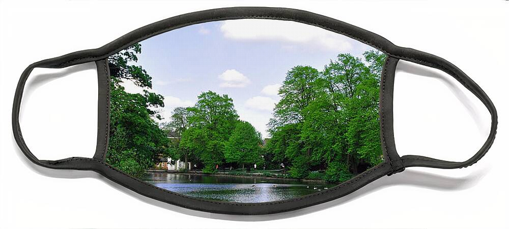Water Face Mask featuring the photograph Minster Pool - Lichfield by Rod Johnson