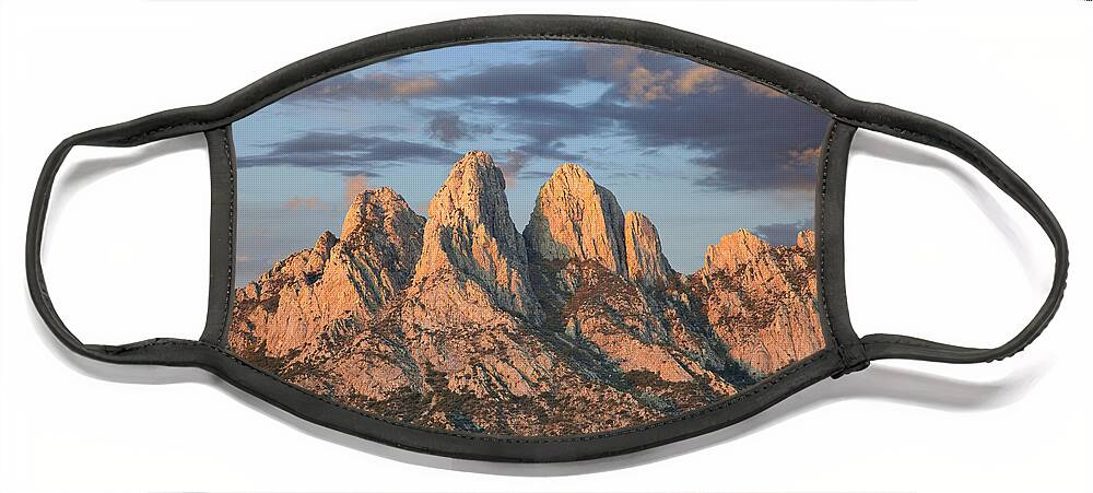 00438928 Face Mask featuring the photograph Organ Mountains Near Las Cruces New by Tim Fitzharris