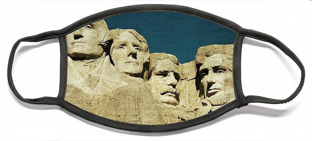 Abraham Lincoln Face Mask featuring the photograph 150 Years of American History by Lana Trussell