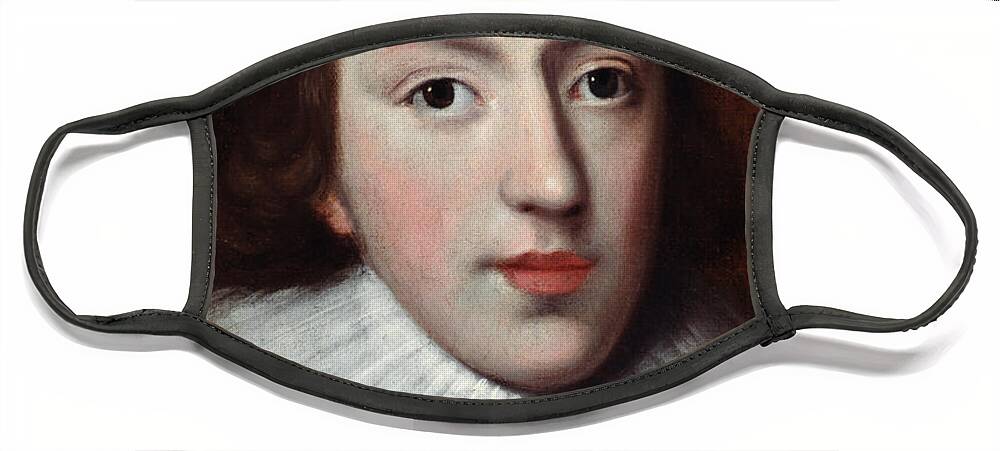 Collar Face Mask featuring the photograph John Milton (1608-1674) #8 by Granger