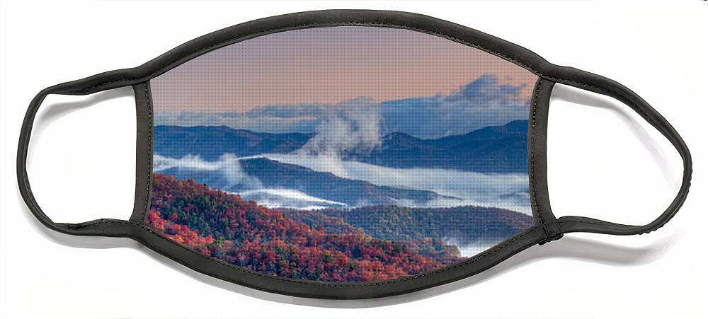 Autumn Face Mask featuring the photograph Above the Clouds by Joye Ardyn Durham