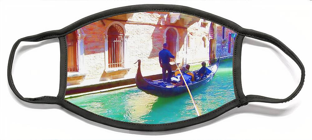 Venice Face Mask featuring the photograph Afternoon in a Gondola by Christiane Kingsley