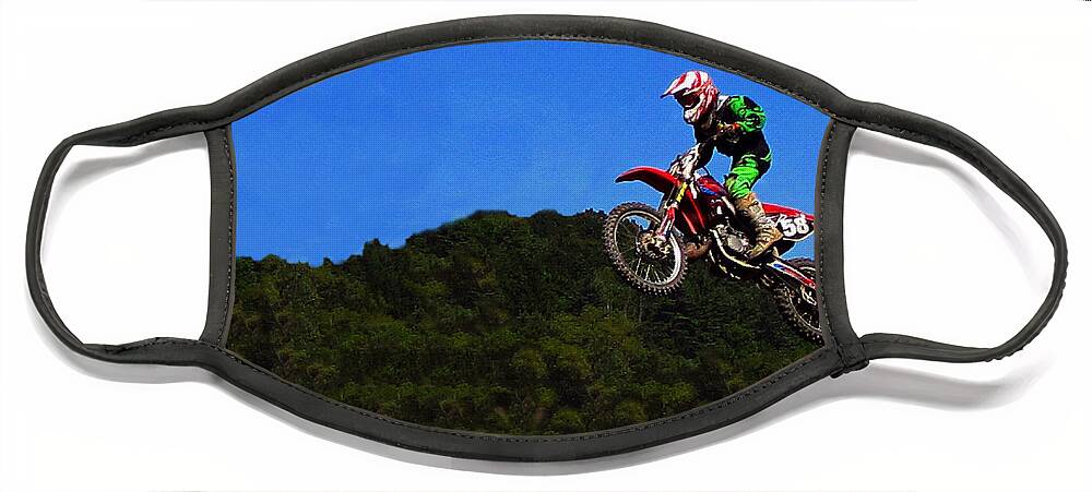 Dirt Bike Face Mask featuring the photograph Air Time by David Dehner
