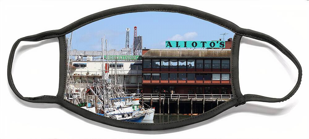 San Francisco Face Mask featuring the photograph Alioto.s Restaurant . Fishermans Wharf . San Francisco California . 7D14475 by Wingsdomain Art and Photography