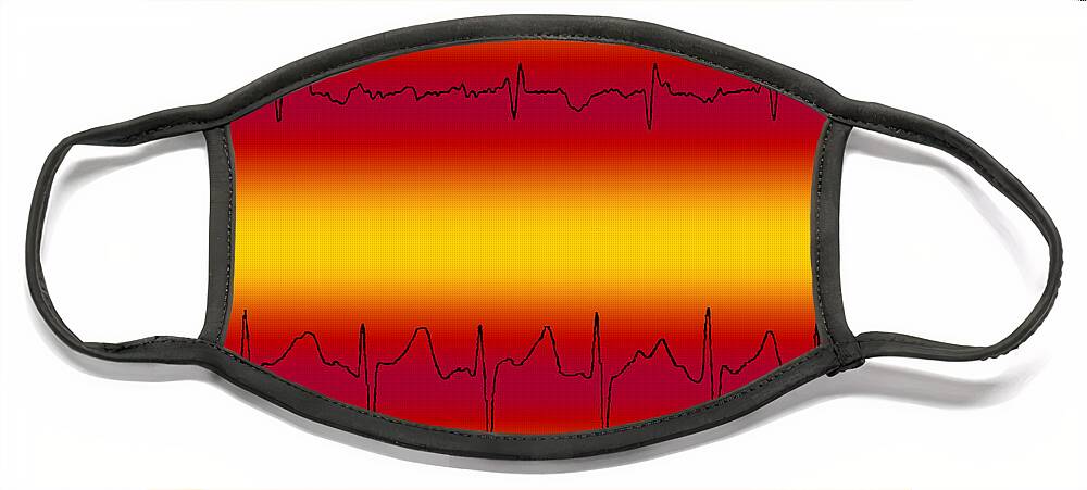Atrial Fibrillation Face Mask featuring the photograph Atrial Flutter & Atrial Fibrillation by Science Source