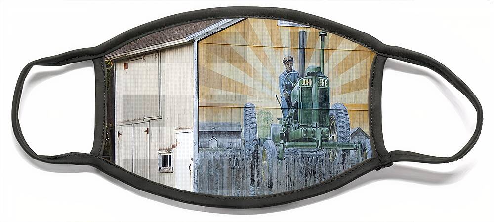  Face Mask featuring the photograph Barn Art by Cathy Kovarik