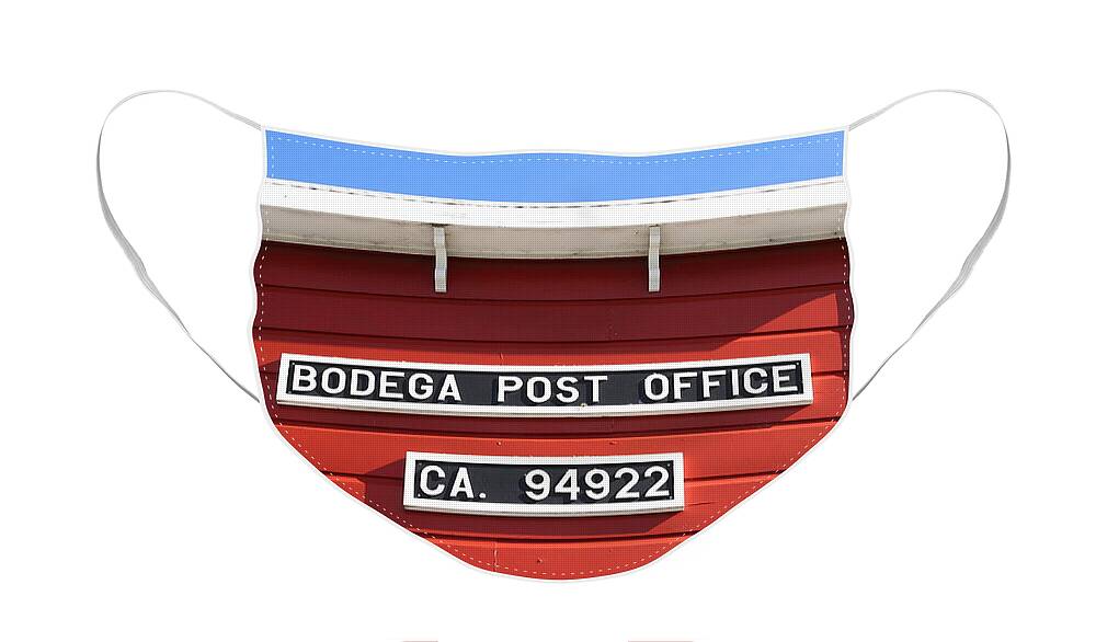 Bodega Postoffice Face Mask featuring the photograph Bodega Post Office . Bodega Bay . Town of Bodega . California . 7D12465 by Wingsdomain Art and Photography