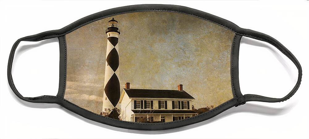 Lighthouse Face Mask featuring the photograph Cape Lookout by Joye Ardyn Durham