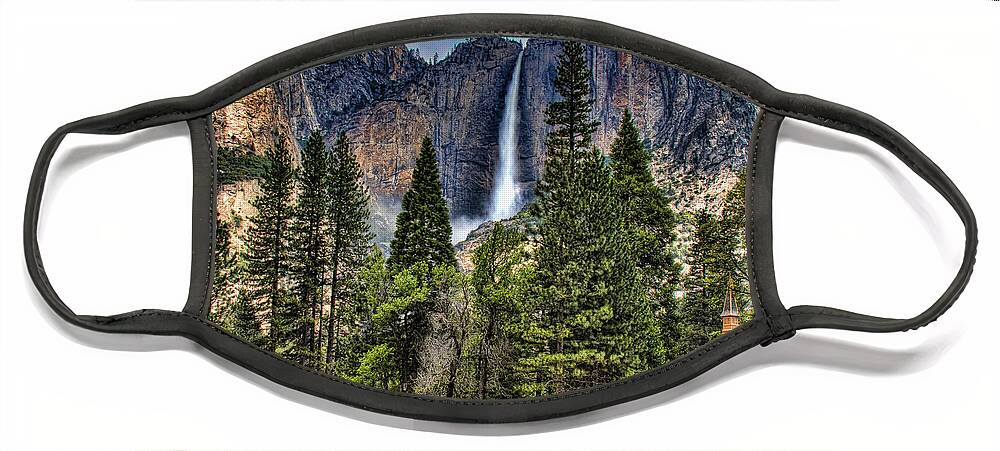 Cooks Meadow Face Mask featuring the photograph Chapel in the Valley 2 by Sue Karski