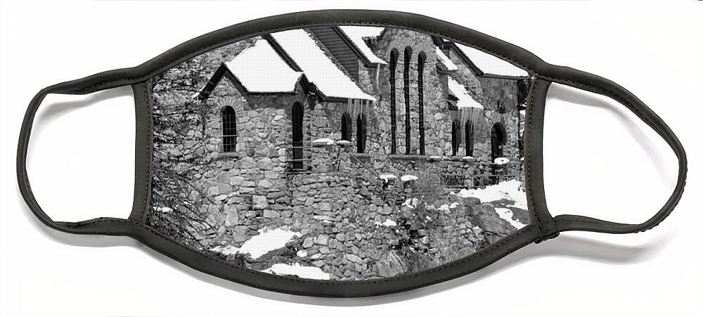 Church Face Mask featuring the photograph Chapel on the Rocks No. 2 by Dorrene BrownButterfield