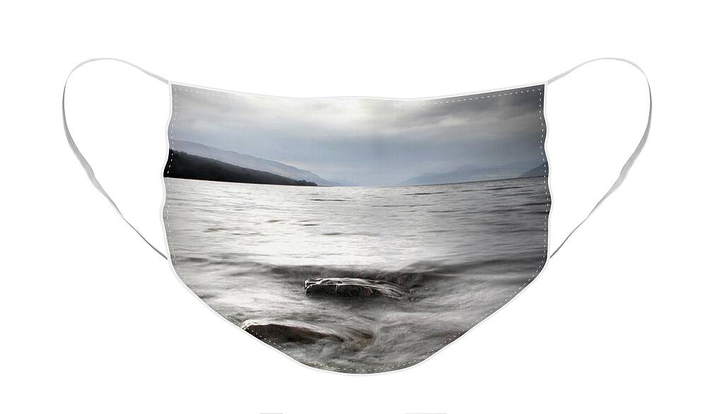 Dores Face Mask featuring the photograph Dores Beach Loch Ness by Joe Macrae
