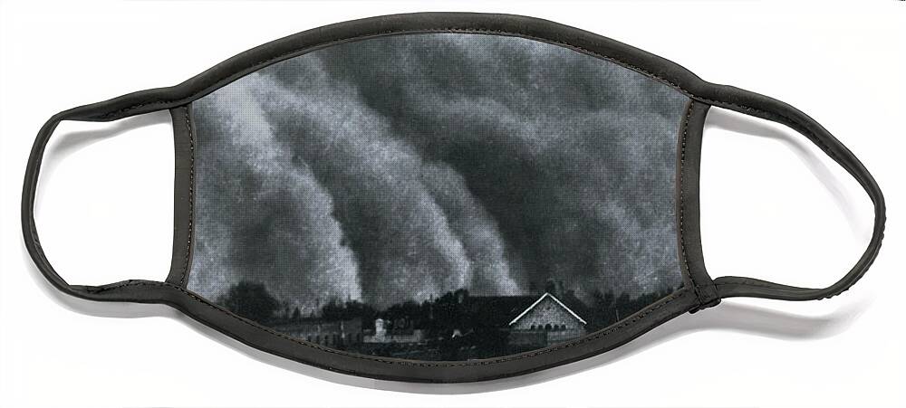 Atmospheric Face Mask featuring the photograph Dust Storm Of 1937 In Clayton, Nm by Science Source