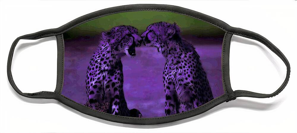 Cheetahs Face Mask featuring the photograph Feelings by George Pedro