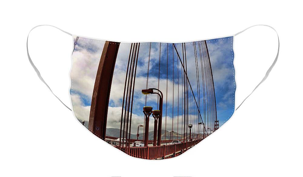 Golden Gate Bridge Face Mask featuring the photograph Golden Gate Bridge - 7 by Mark Madere