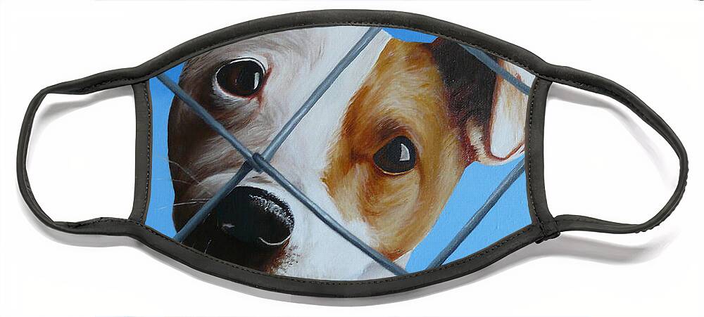 Pet Face Mask featuring the painting Help Release Me VI by Vic Ritchey