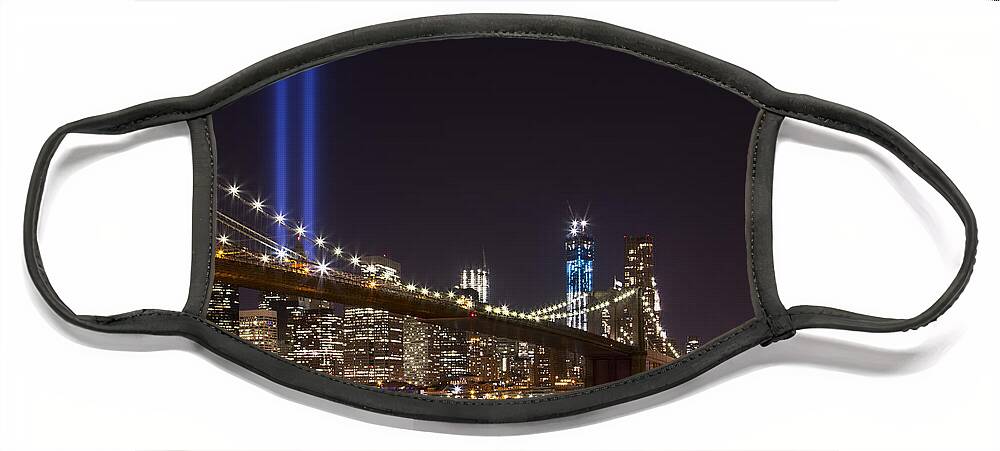 New York Face Mask featuring the photograph Home Of The Brave by Evelina Kremsdorf
