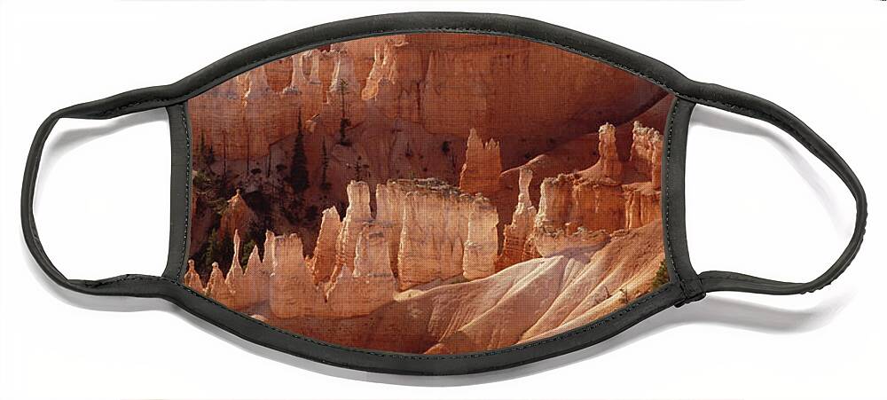 0203306 Face Mask featuring the photograph Hoodoo Formations in Bryce Canyon by Gerry Ellis