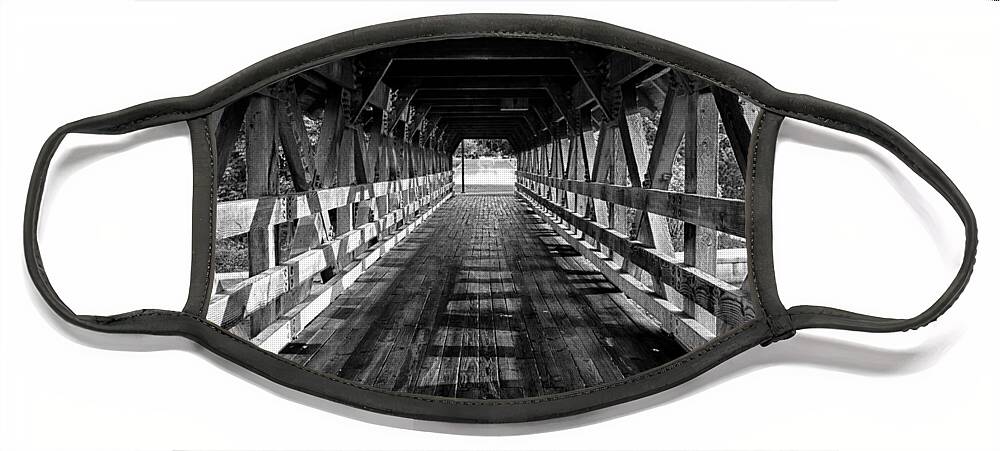 Bridge Face Mask featuring the photograph Leading Lines by Lauri Novak