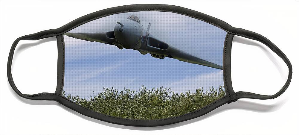Vulcan Face Mask featuring the photograph Low level Vulcan by Steev Stamford