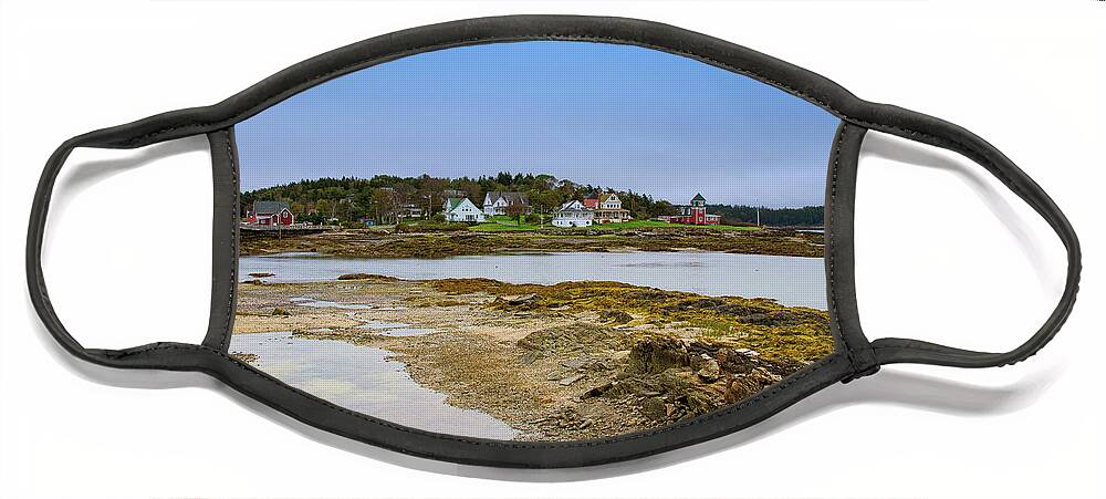 Maine Face Mask featuring the photograph Maine Village by Sue Karski