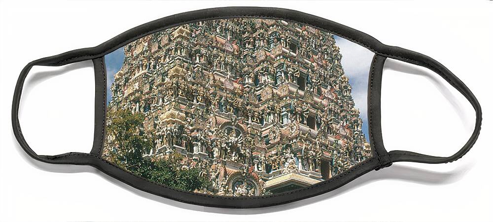 People Face Mask featuring the photograph Meenakshi Temple by Photo Researchers, Inc.