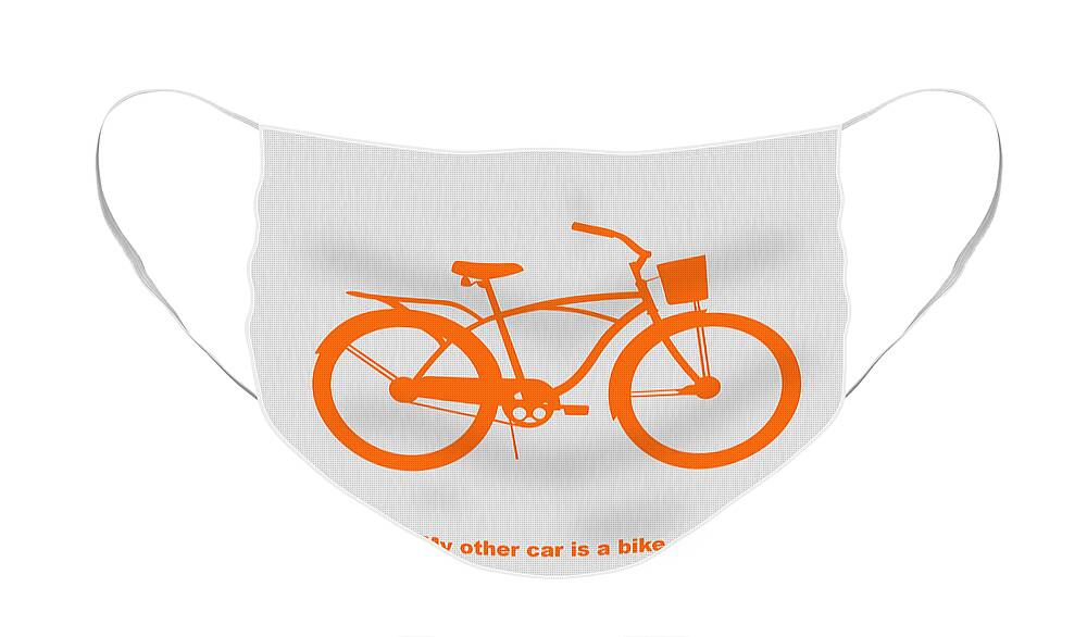  Face Mask featuring the photograph My other car is bike by Naxart Studio