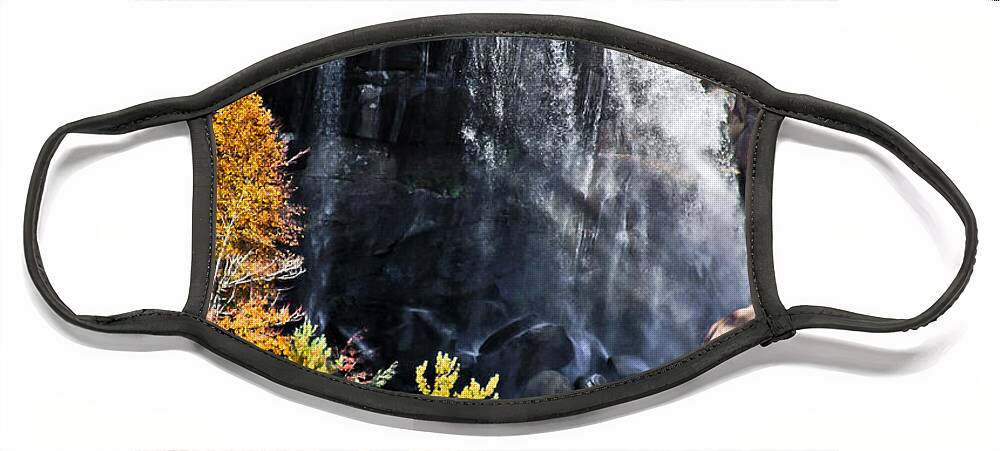 North Carolina Face Mask featuring the photograph Whitewater Falls by Ronald Lutz