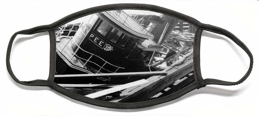 Science Face Mask featuring the photograph New England Hurricane Damge, 1938 by Science Source