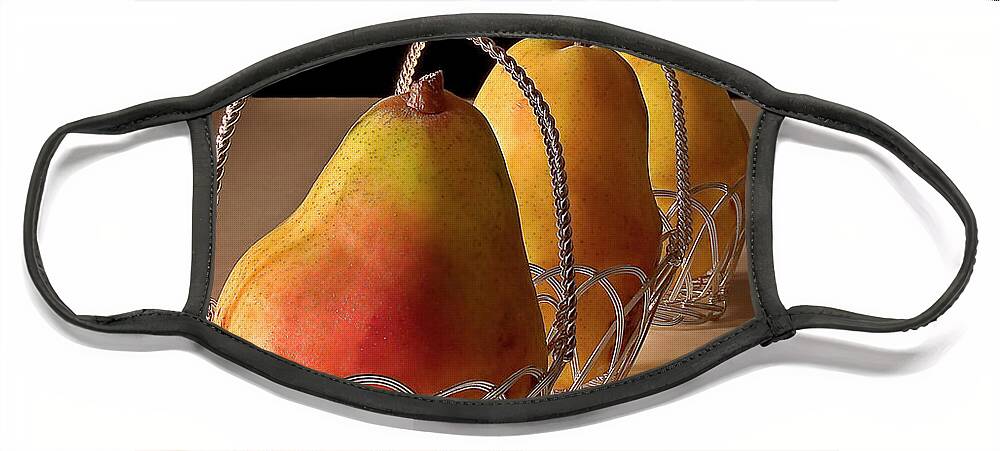 Endre Face Mask featuring the photograph Pear Still Life by Endre Balogh