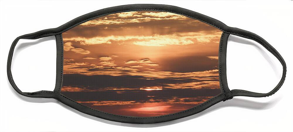 Sunrise Face Mask featuring the photograph Reflective Beauty by Kim Galluzzo
